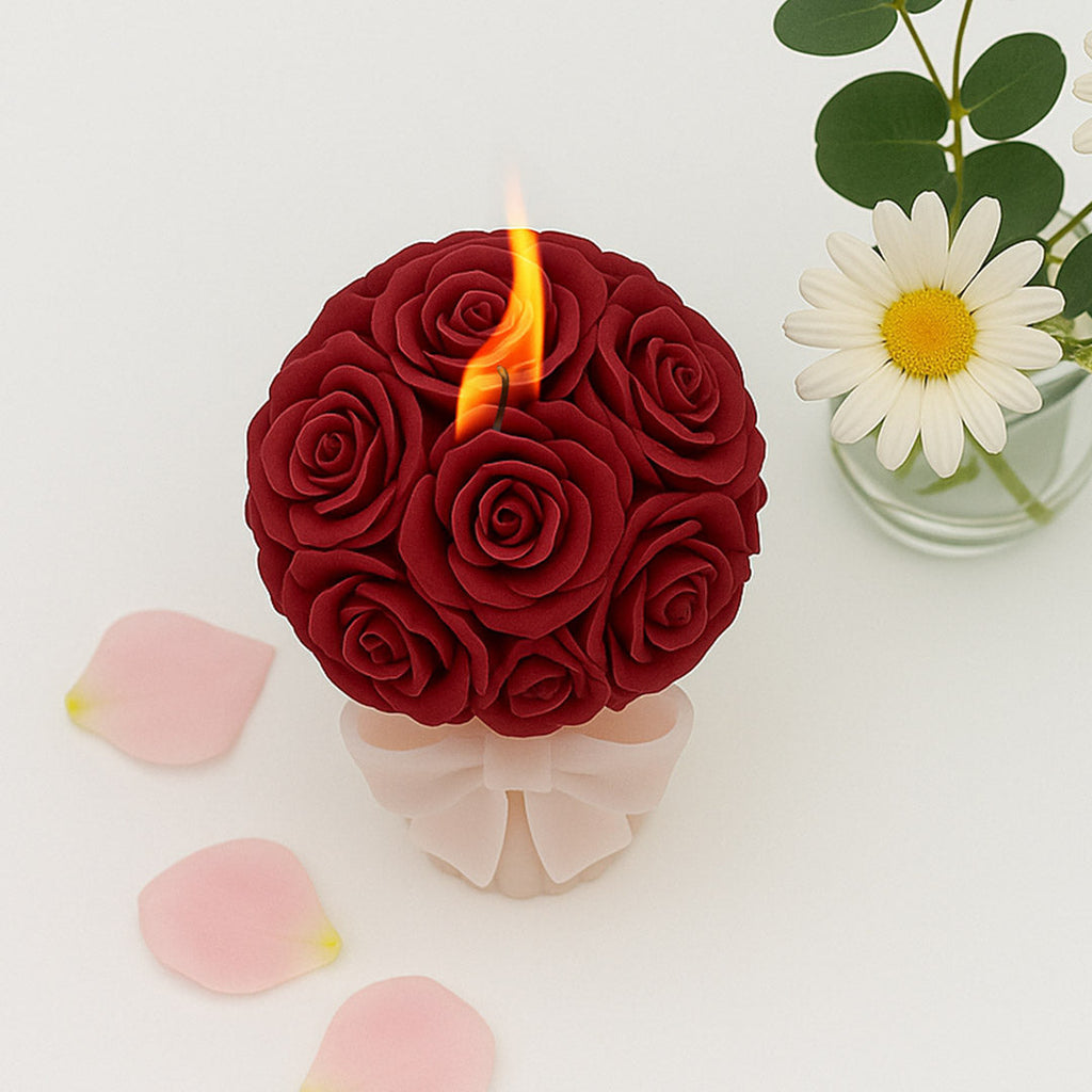 Red Rose Bouquet Scented Candle
