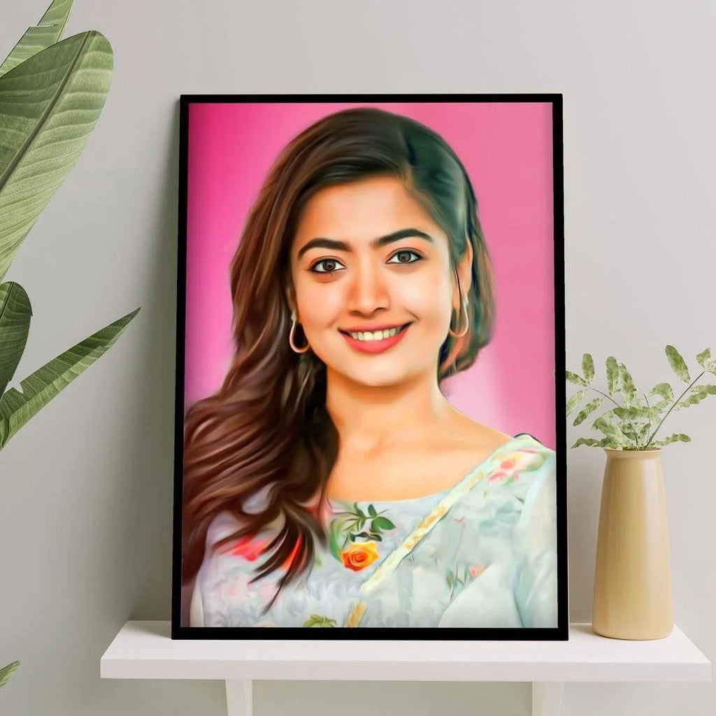 Handmade Painting in Wood Frame